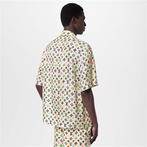 louis vuitton monogram printed short sleeve shirt|louis vuitton button up shirt.